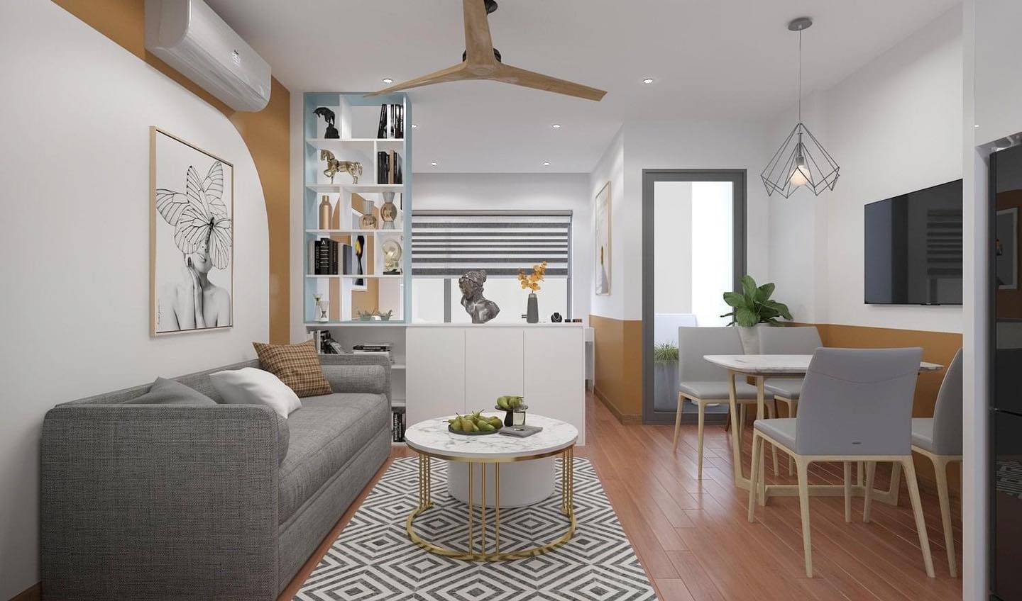 Những yếu tố giúp làm nên một phòng khách chung cư đẹp, hiện đại tại Bắc Giang