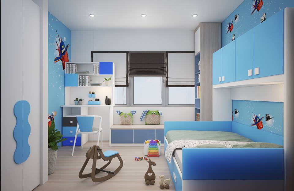 Thiết kế thi công nội thất phòng trẻ em tại Bắc Giang